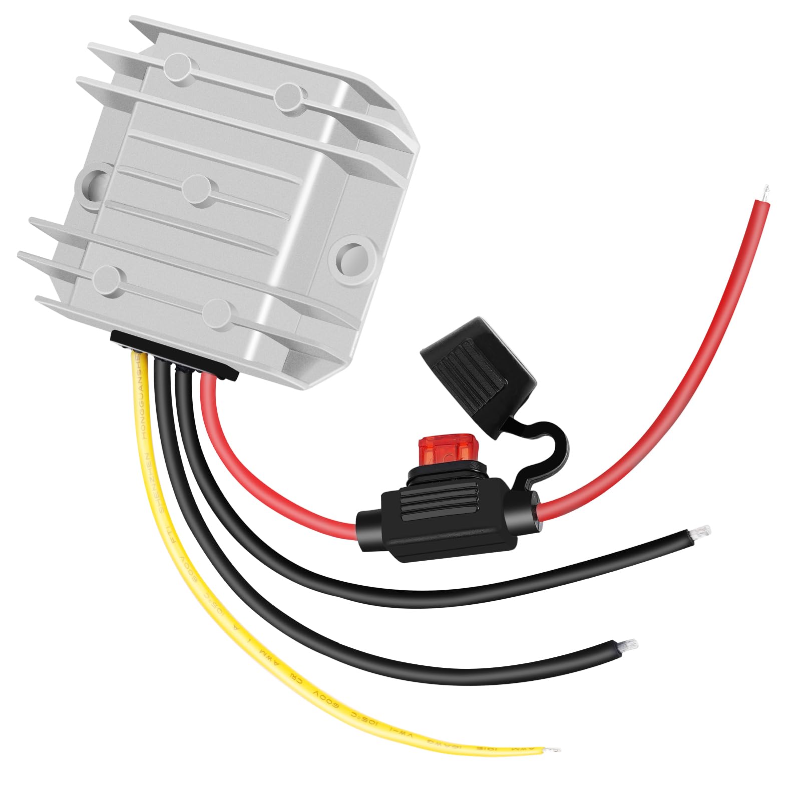 Dc Dc 9Ow 10A 9V Step Down Converter 12V 24V To 9V Power Transformer Converter With Fuse, Waterproof Voltage Regulator