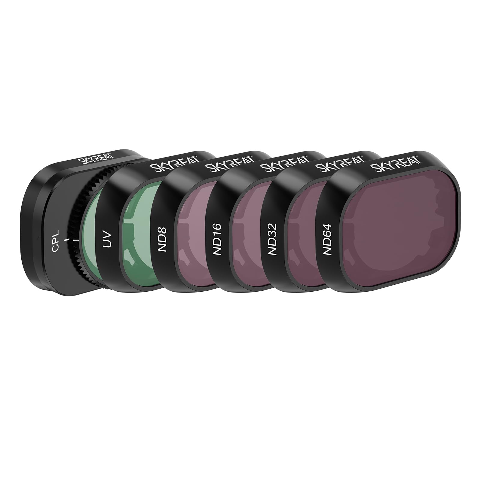Skyreat Nd Filters Set For Dji Mini 4 Pro Accessories,6 Pack (Cpl, Uv,Nd8, Nd16, Nd32, Nd64)