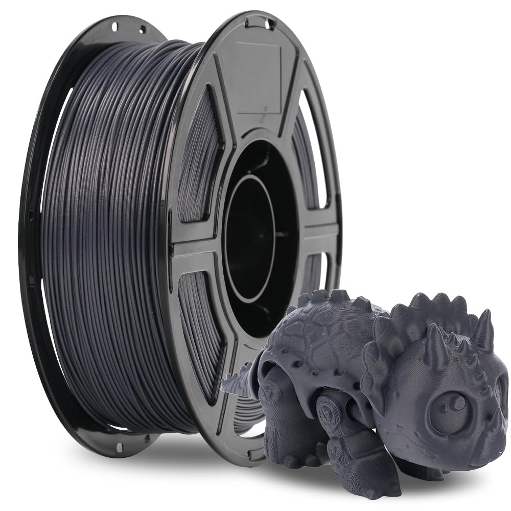 FLASHFORGE Carbon Fiber PETG Filament 1.75mm, Carbon Fiber PETG 3D Printer Filament, 1KG Spool Dimensional Accuracy +/- 0.02mm, 