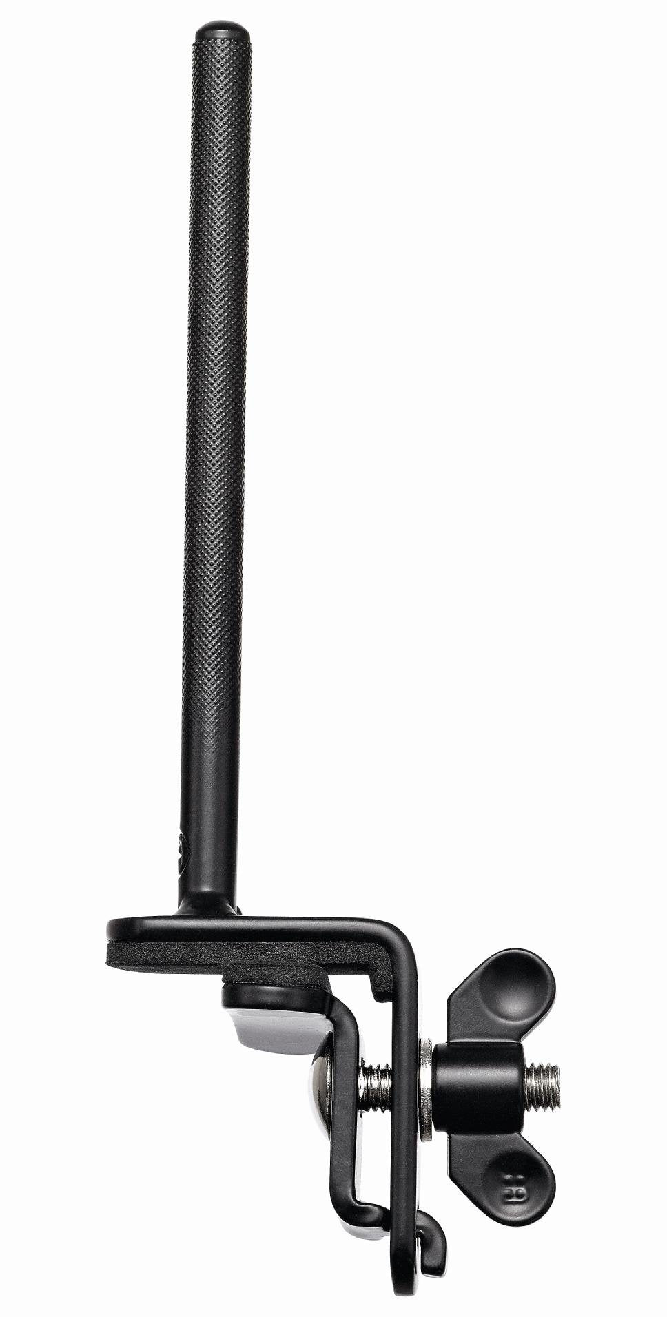 Meinl Percussion Mc Stbd Standard Bass Drum Cowbell Mounting Bracket With 6' Steel Arm And Padded Foam Clamp, Black Powder Coated