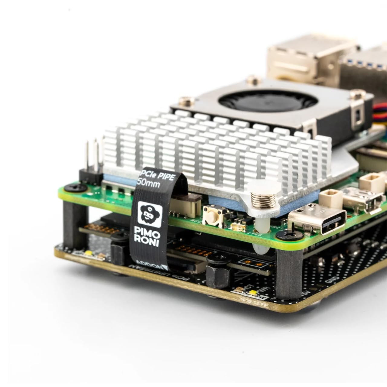 Nvme Base For Raspberry Pi 5 M.2 Hat Pcie Extension Board (M.2 2230 To 2280 Supported) (0Tb (Duo))