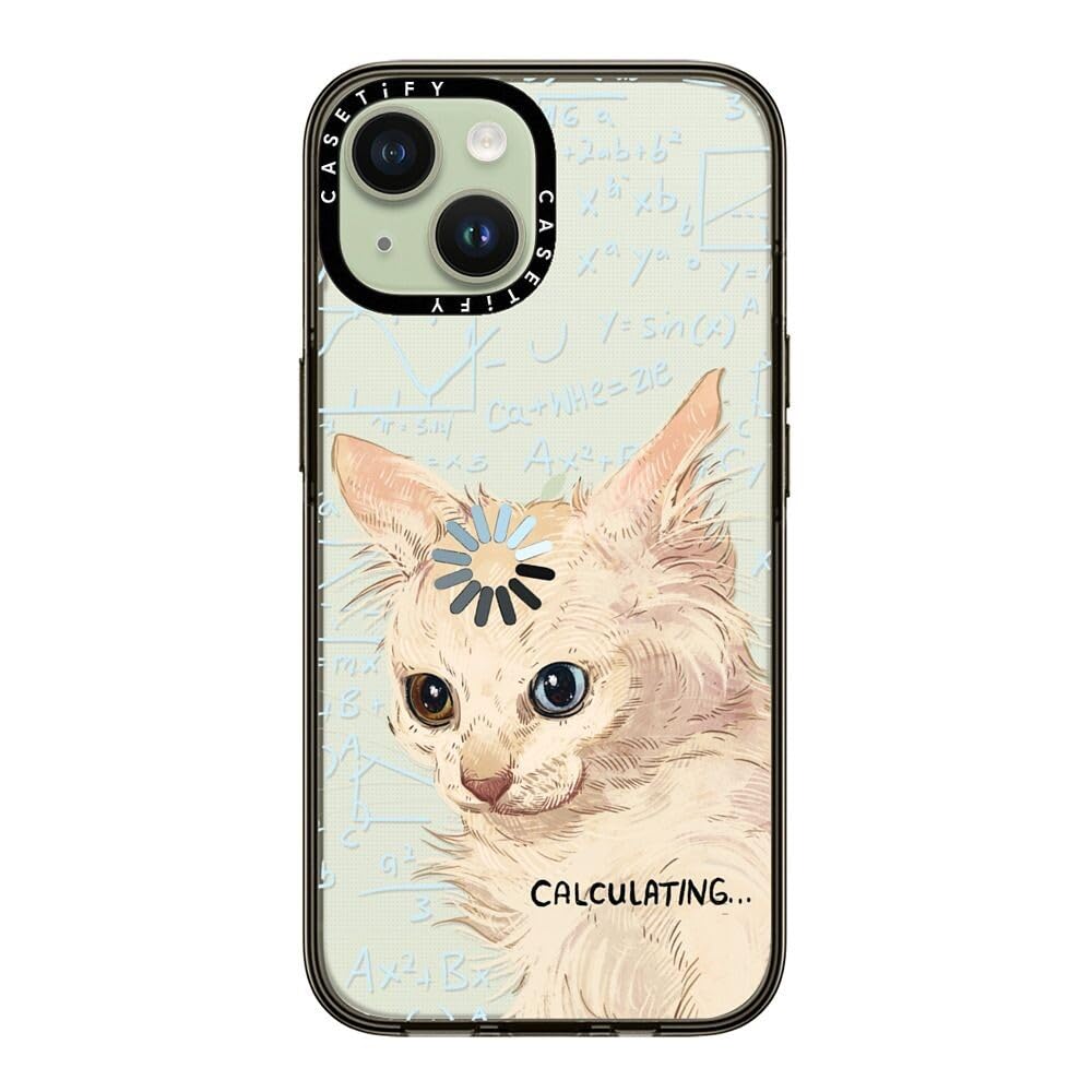 Casetify Compact Case For Iphone 15 [2X Military Grade Drop Tested / 4Ft Drop Protection]   Calculating...   Clear Black