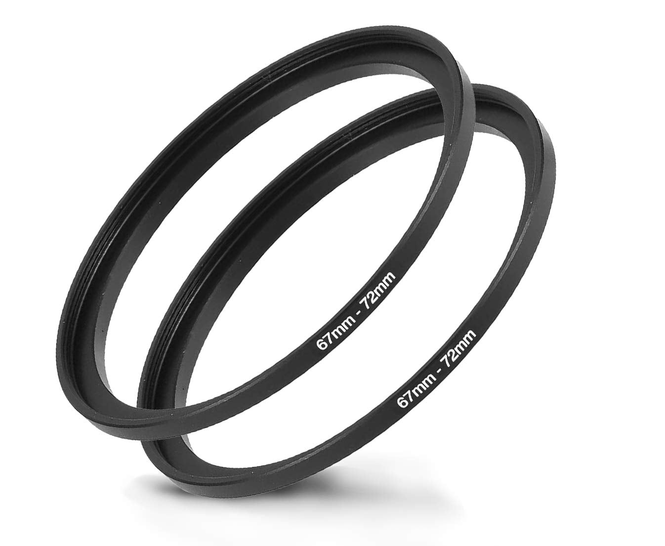 67Mm 72Mm Step Up Ring [67Mm Lens To 72Mm Filter], Fanzr Camera Lens Filter Adapter Ring Lens, Premium Aluminum (2 Pack)