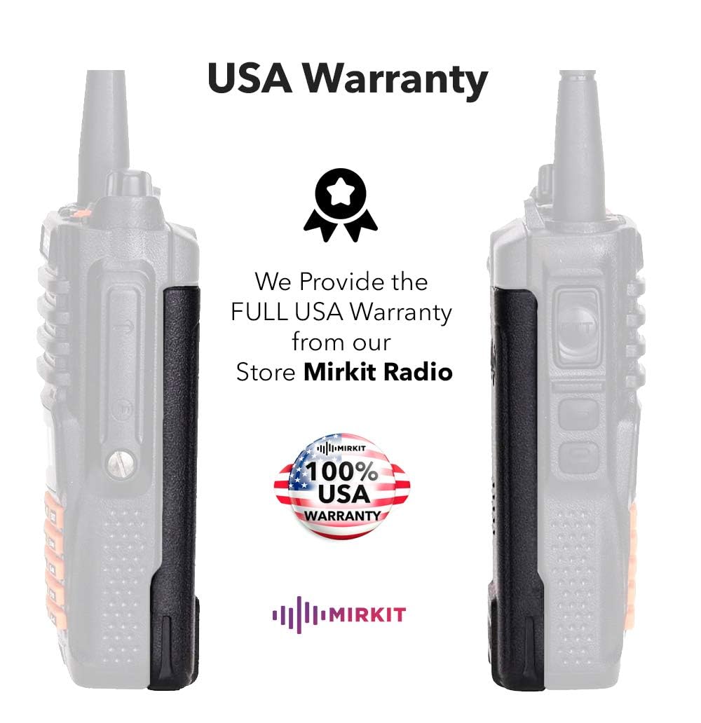 Mirkit Baofeng Battery Bl 9 2200Mah Li Ion Compatible With: Baofeng Uv 9R, Uv 9R Plus, Bf T57 Two Way Radios   Rechargeable Extended Battery Radio