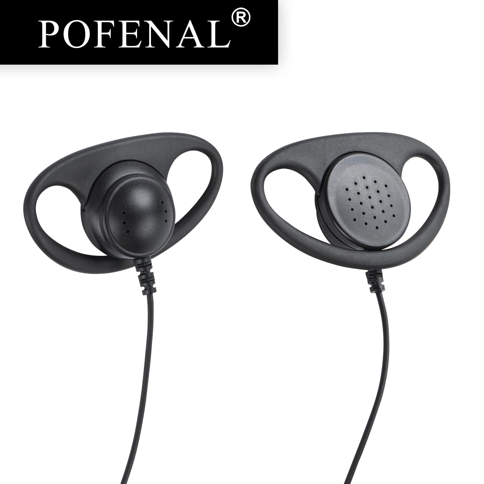 Pofenal Single Wire Walkie Talkie Earpiece Compatible For Motorola Cls1410 Cp200 Gp2000 Xu1100 Pro1150 Mu12 Radio With Ptt Mic D