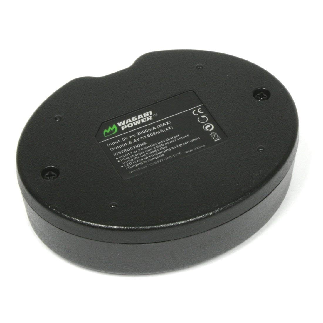 Wasabi Power Dual Usb Battery Charger Compatible With Nikon En El3E And Nikon D50, D70, D70S, D80, D90, D100, D200, D300, D300S,