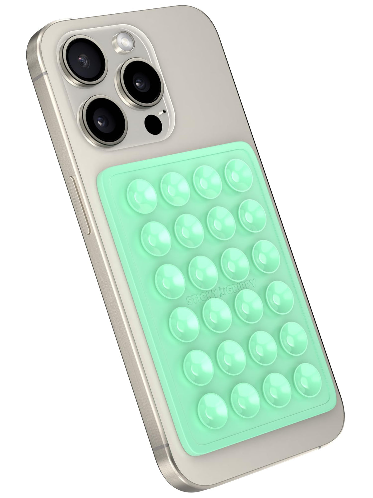 Stickygrippy Suction Phone Case Mount, Sillicon Adhesive Phone Accessory For Iphone And Android, Hands Free Fidget Toy Mirror Sh