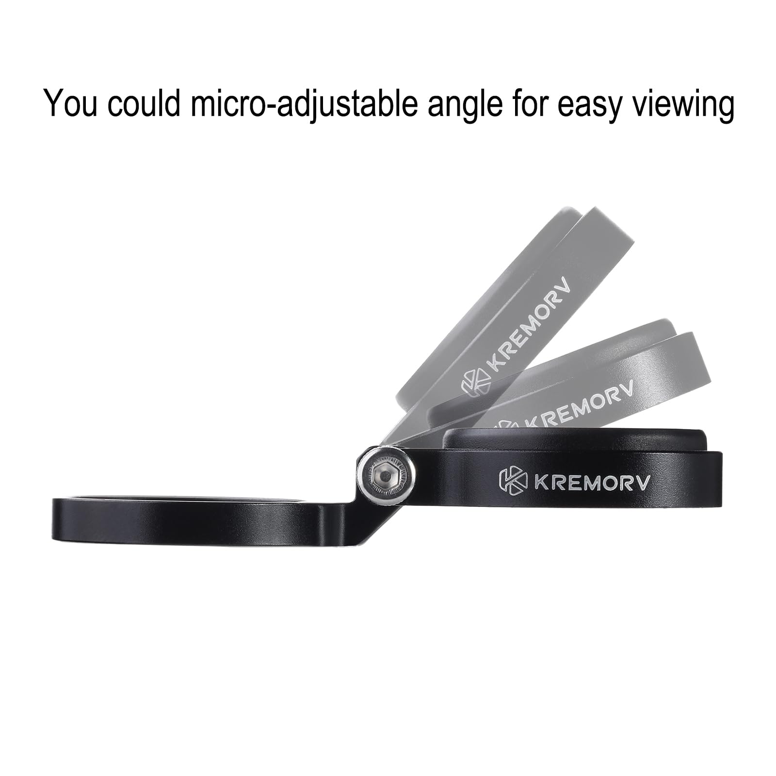 Kremorv Bike Stem Mount Adjustable Bicycle Computer Mount For Wahoo Elemnt Wahoo Elemnt Bolt Wahoo Elemnt Mini, Black