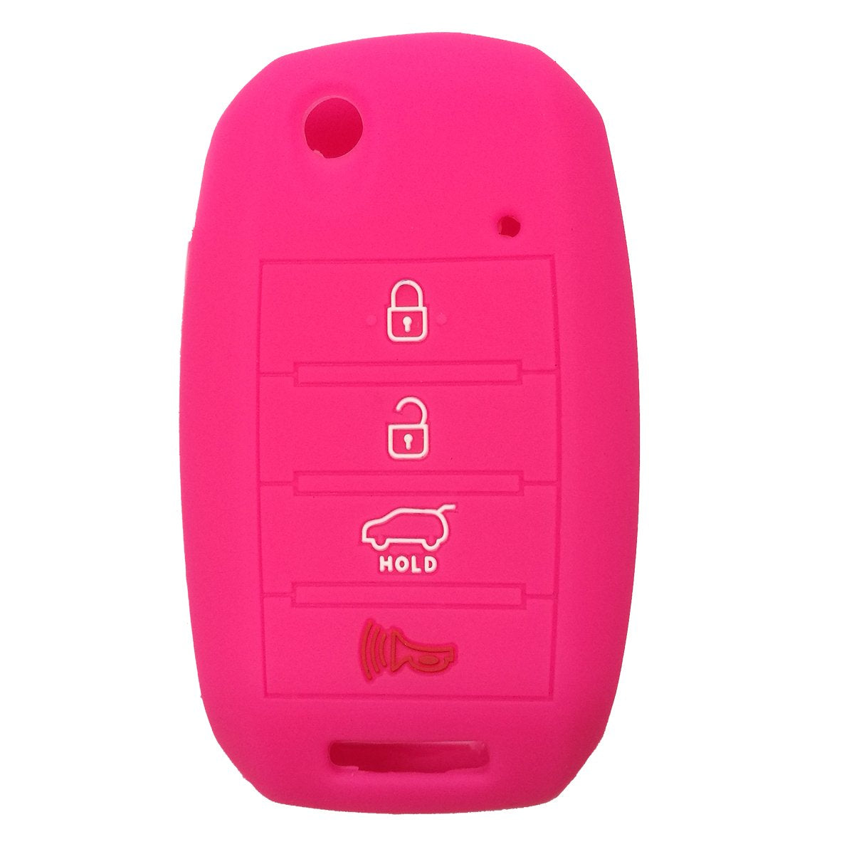 Coolbestda Silicone 4 Buttons Flip Key Fob Cover Keyless Case Jacket Remote Holder Protector For 2016 2017 2018 2019 Kia Optima