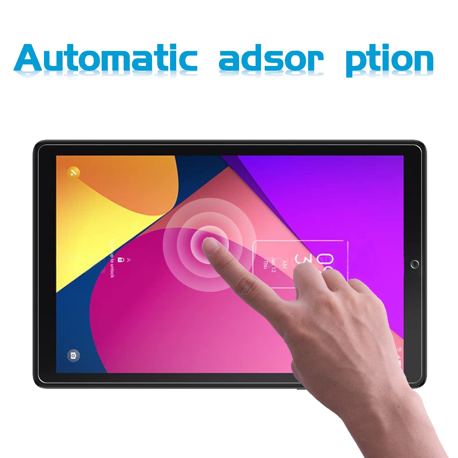 Xunylyee [2 Pack Screen Protector For Tcl Tab 8 Le (8.0 Inch), Easy Installation Tempered Glass For Tcl Tab 8 Le Model 9137W