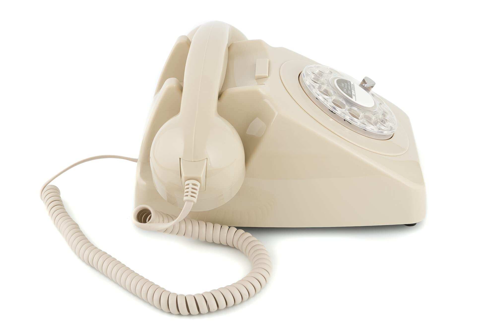 Gpo 746 Rotary 1970S Style Retro Landline Phone   Curly Cord, Authentic Bell Ring