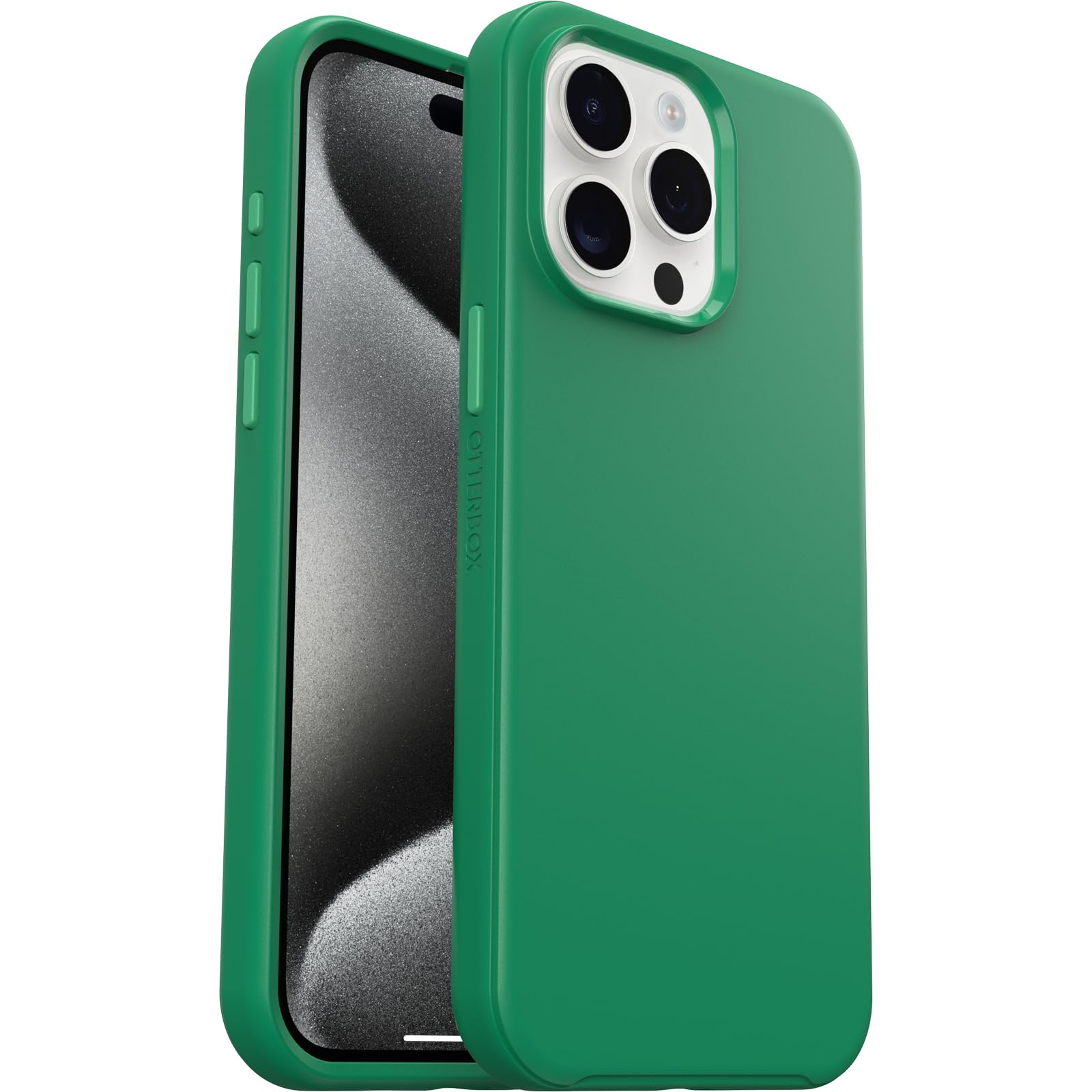 Otterbox Iphone 15 Pro Max (Only) Symmetry Series Case   Green Juice (Green), Snaps To Magsafe, Ultra Sleek, Raised Edges Protec