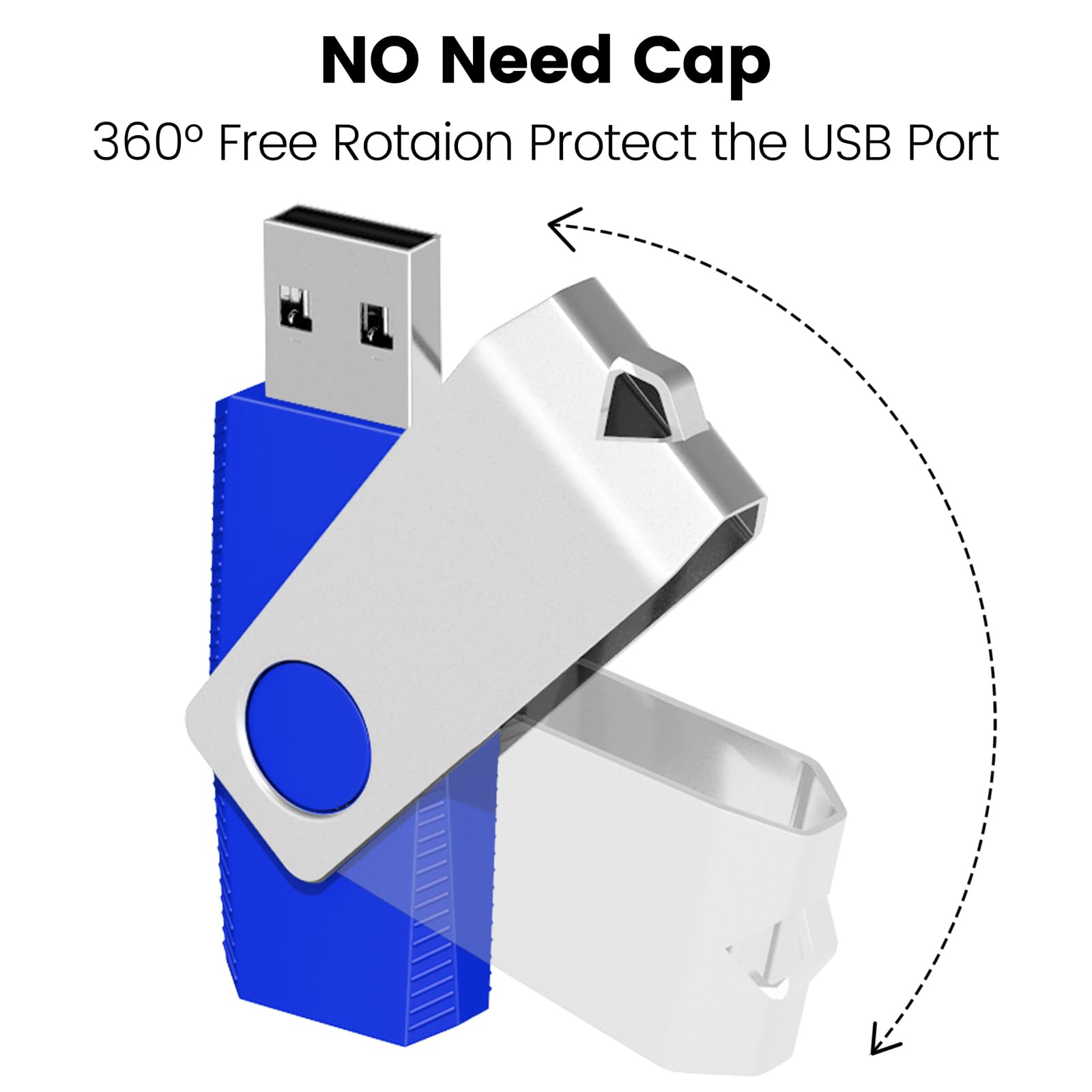 Eastbull 100 Pack Of Flash Drives 8Gb, Bulk Usb 2.0 Flash Drives Pack Usb Drives Bulk Thumb Drives In Bulk With 100 Strings And