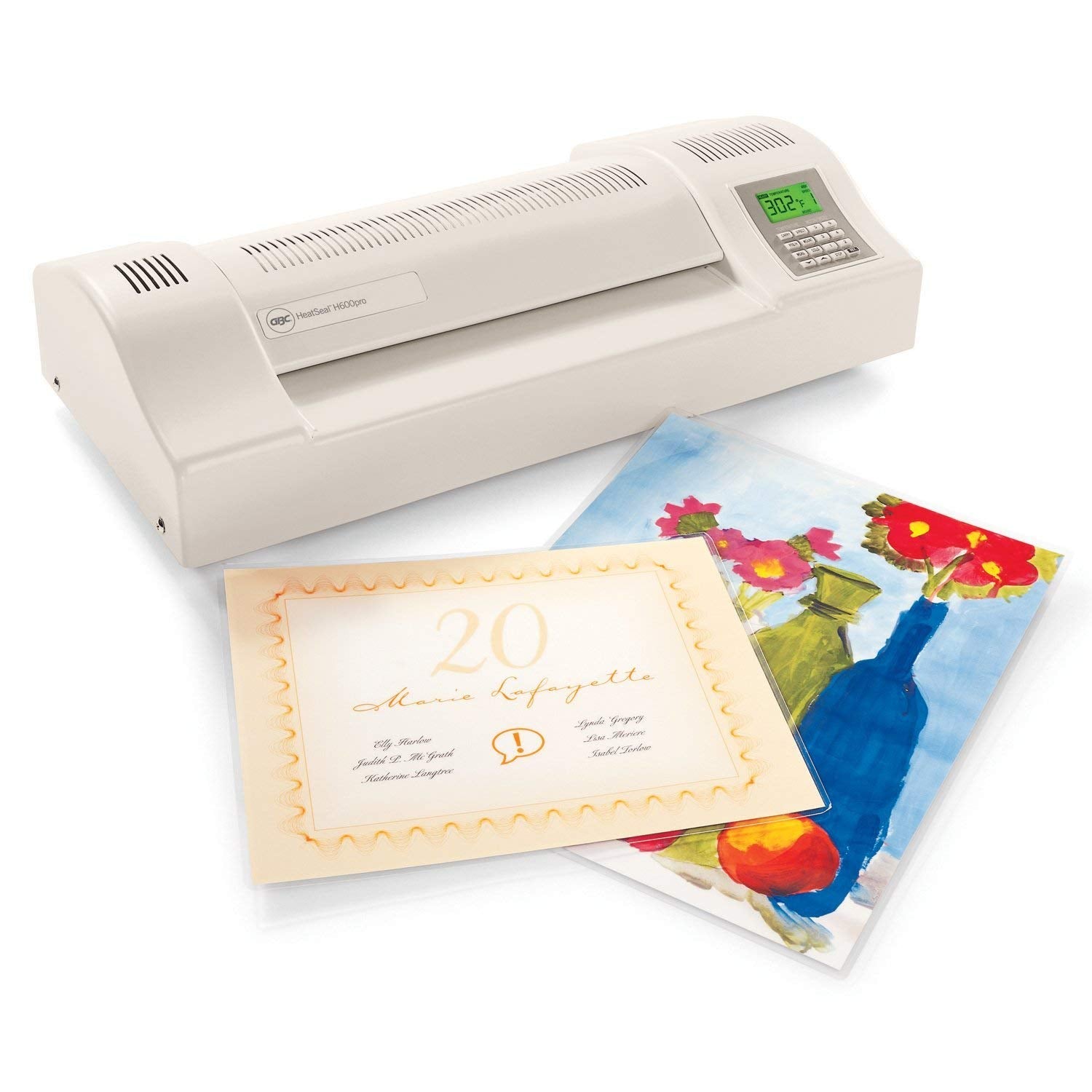 Gbc Professional Laminator, Thermal, Pouch, 13'' Max Width, 1.5   10 Mil, Heatseal H600 Pro (1700300) Light Gray