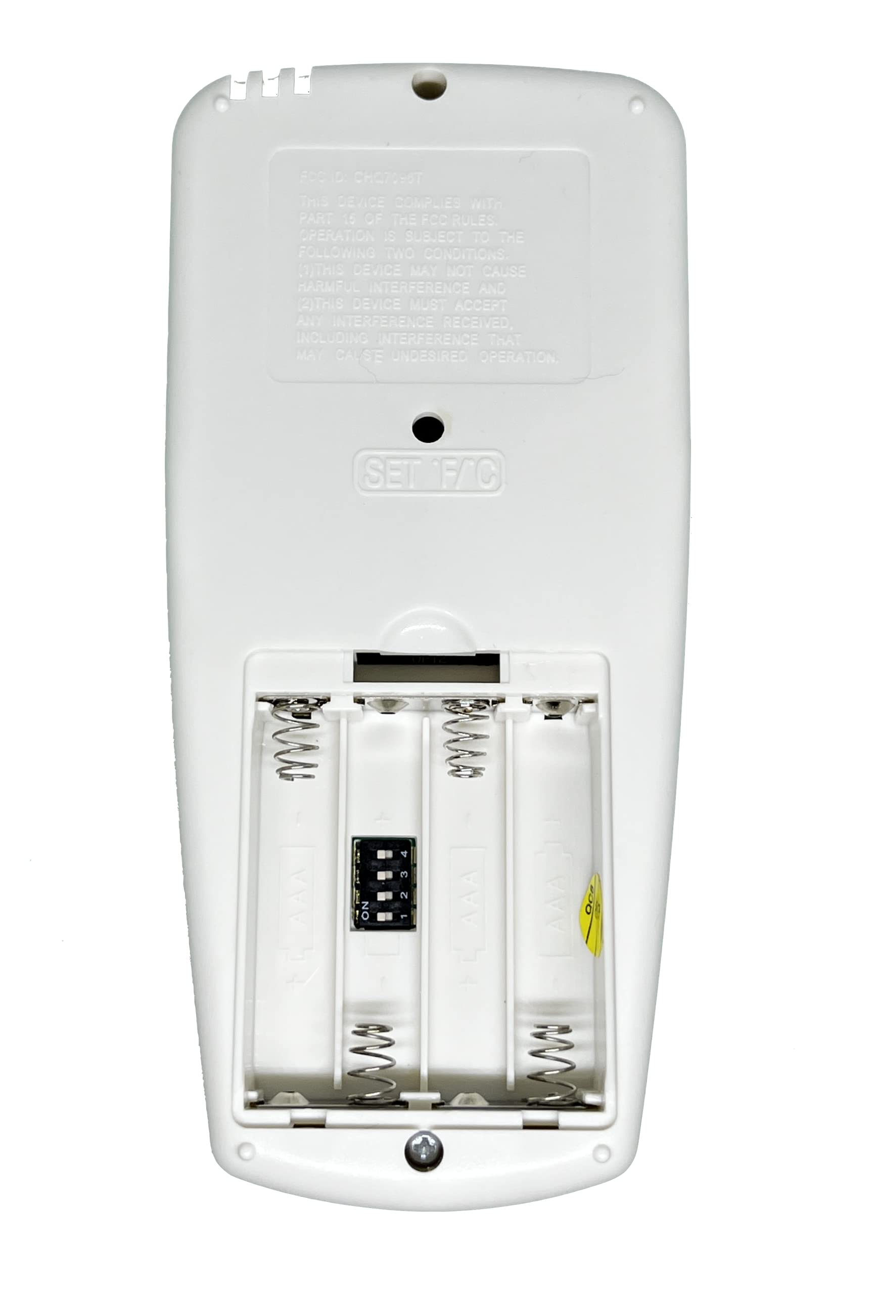 Hampton Bay Chq7096T Remote Control With Yellow Light Button
