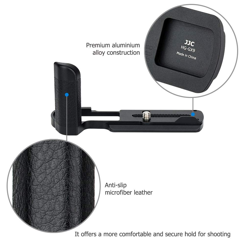 Jjc Dmw Hgr2 Solid Metal Hand Grip Secure Handle Bracket For Panasonic Gx85 Gx9 Dmc Gx85 Dc Gx9 Camera,Anti Slip Pads Design & A