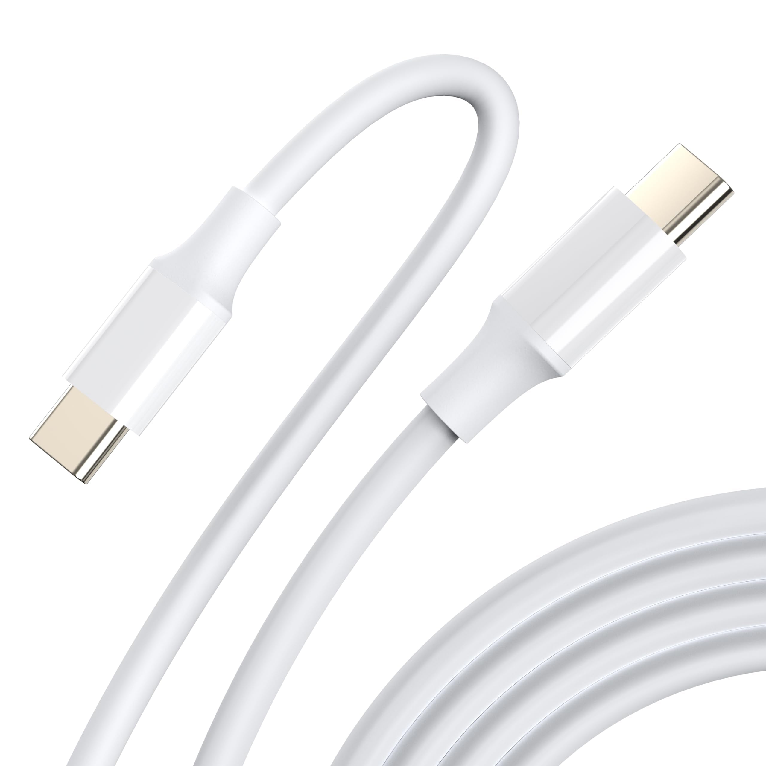 Lmuboy Usb C To Usb C Charge Cable,60W Type C Charger Cable For Iphone 15,Ipad,Macbook Pro,Galaxy S24/S23,Pixel 7 6 5,And More P