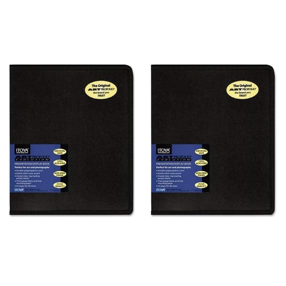 Itoya Ev 12 11 Art Profolio Evolution 11X14In. Art Size 24 Sheets For 48 Pictures (Black) (2 Pack)