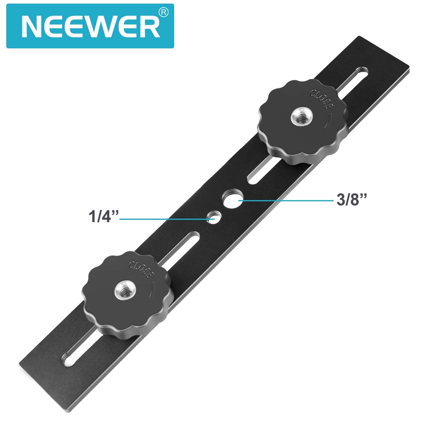 Neewer 8''/20.3Cm Dual Camera Mount Tripod Bracket For 3D Stereo Stereoscopic Photography