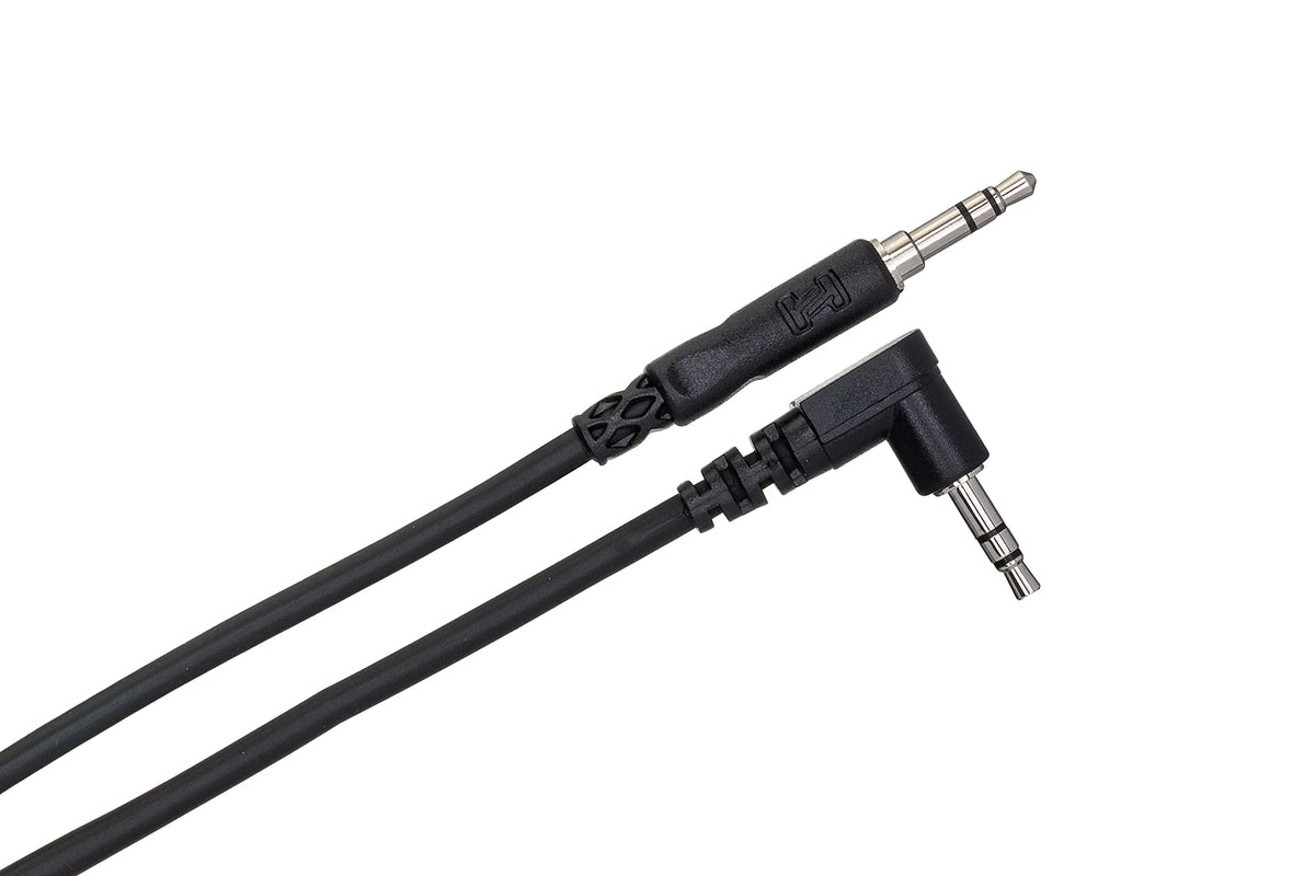 Hosa Cmm 103R 3.5 Mm Trs To Right Angle 3.5 Mm Trs, 3 Feet