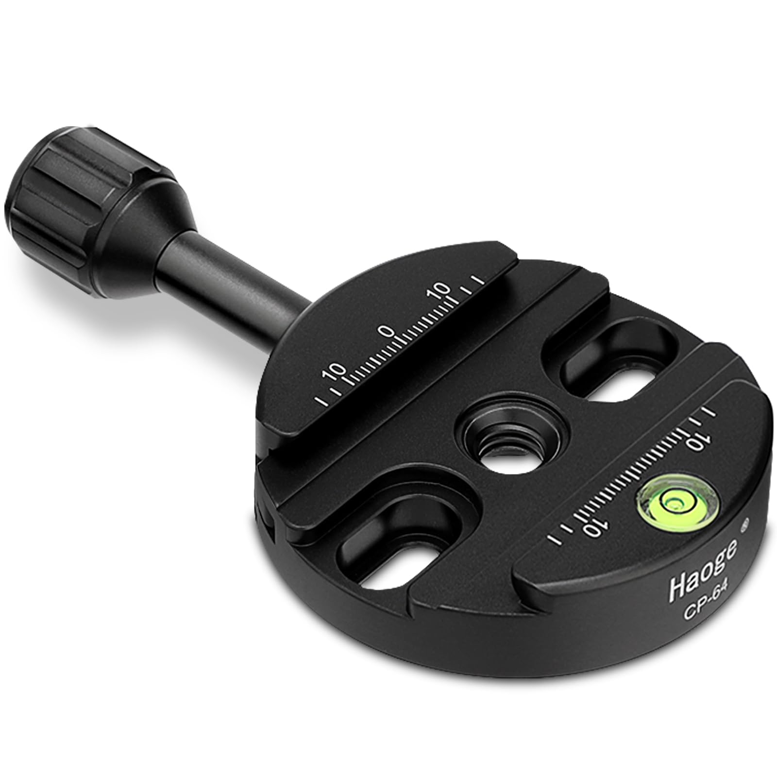 Haoge 64Mm Screw Knob Clamp Adapter Mount For Quick Release Qr Plate Camera Tripod Ballhead Monopod Ball Head Fit Arca Swiss