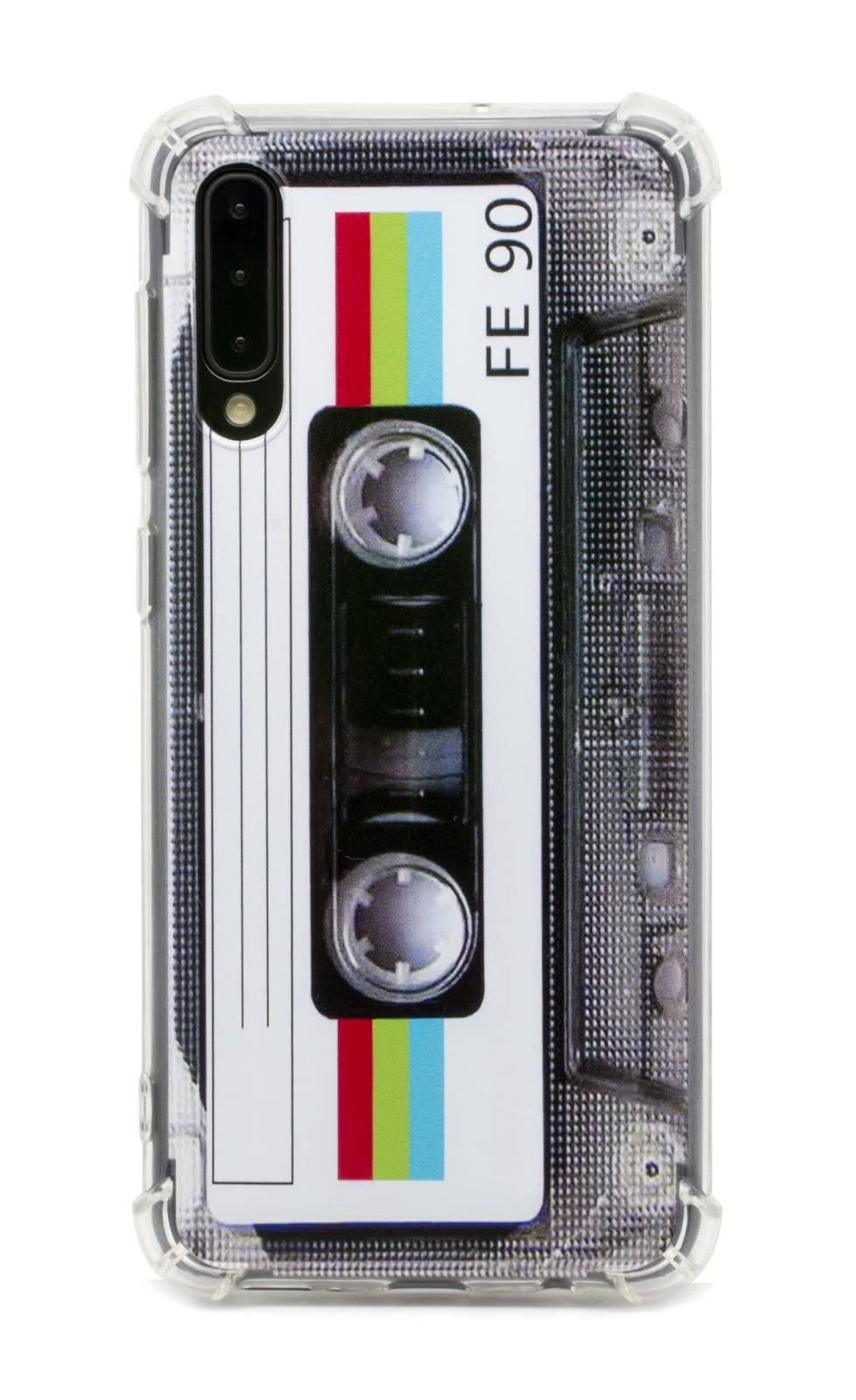 Fateamll Case For Galaxy A50,With Reinforced Corners Tpu Soft Bumper Retro Cassette Tape Case Compatible With Samsung Galaxy A50