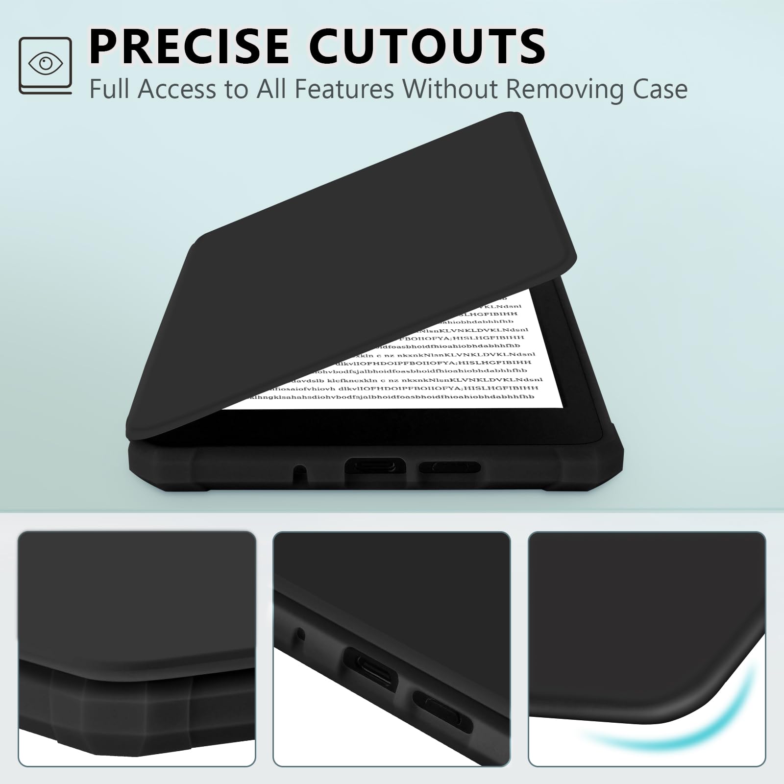 Fuwang Case For Kindle 6 Inch 11Th Generation 2022 Release Only   Ultra Slim Lightweight Premium Pu Leather Folio Cover With Aut