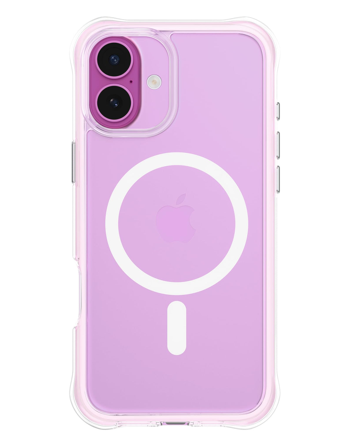 Ornarto Air Case For Iphone 16 Plus Clear, Compatible With Magsafe, Military-Grade Drop Protection Cover With Built-In Air-Pink