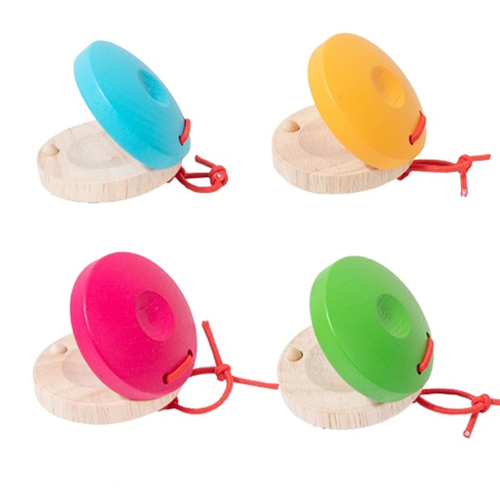 4Pcs Castanets Musical Instrument Colours, Early Music Education Sessions, Parentfamily Interactive Playtime