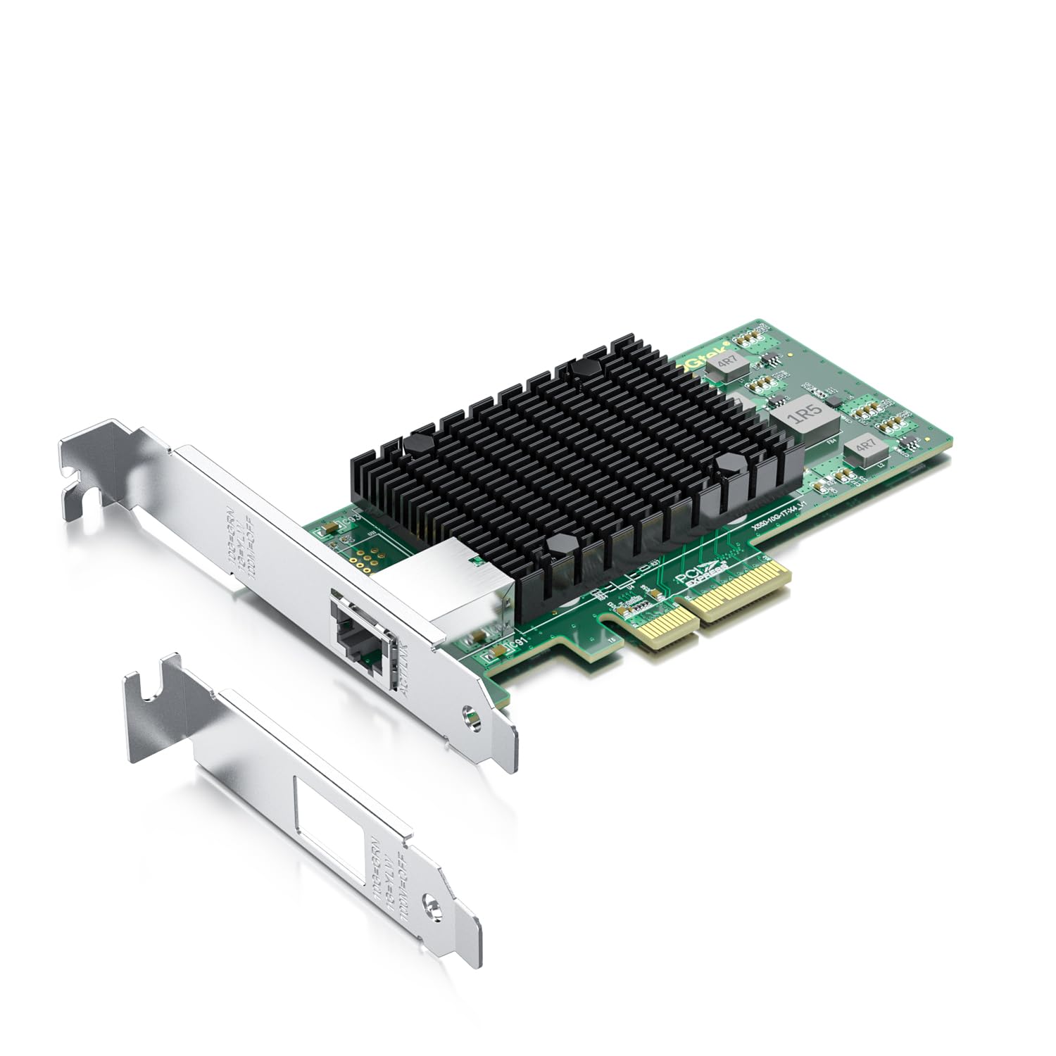 10Gb Rj45 Pci E Network Card Nic, Compare To Intel X550 T1, With Intel X550 At Chip, Single Rj45 Port, Pci Express 3.0 X4, Ether