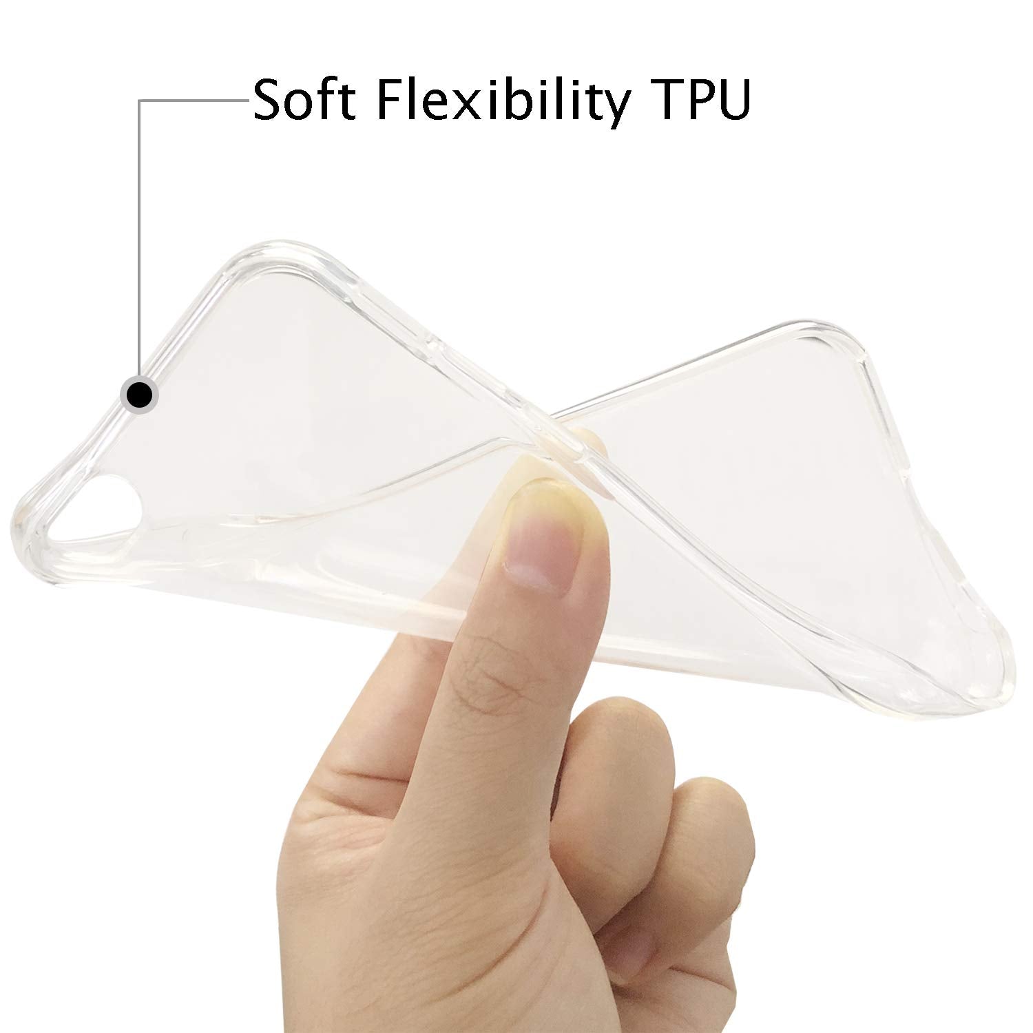 Tenoc Phone Case Compatible For Apple Iphone 8 Plus And Iphone 7 Plus 5.5 Inch, Crystal Clear Ultra Slim Cases Soft Tpu Cover Fu