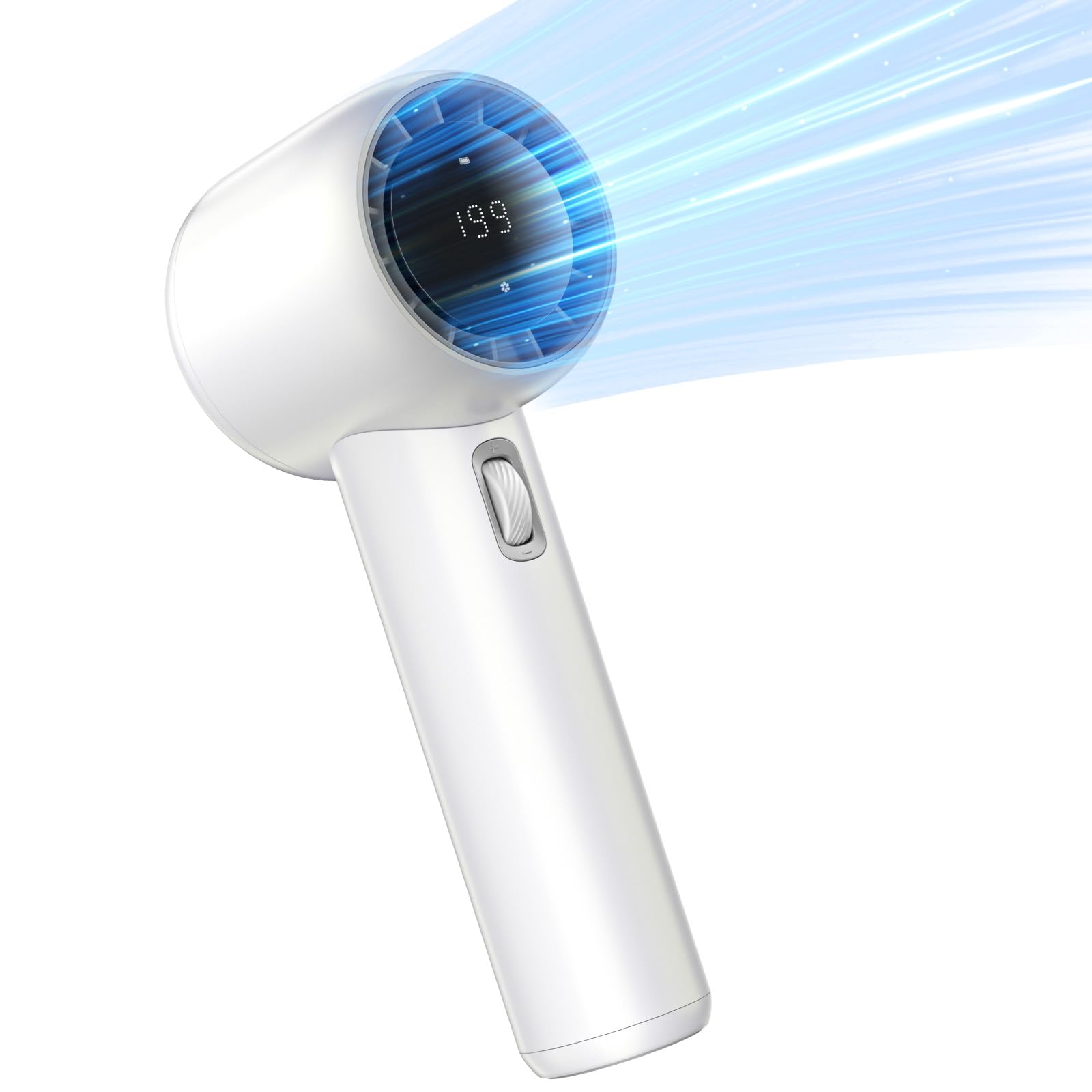 Cuzyfeelin Portable Handheld Fan   High Speed(1 199) Small Mini Turbo Fan   [16H Cooling Time] Rechargeable Battery Powered Fan