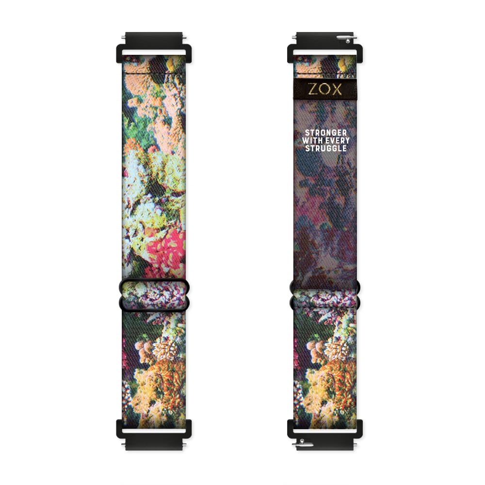 Zox Android Smart Watch Band - Stronger With Every Struggle | Soft, Adjustable Elastic Band With Motivational Affirmations And B