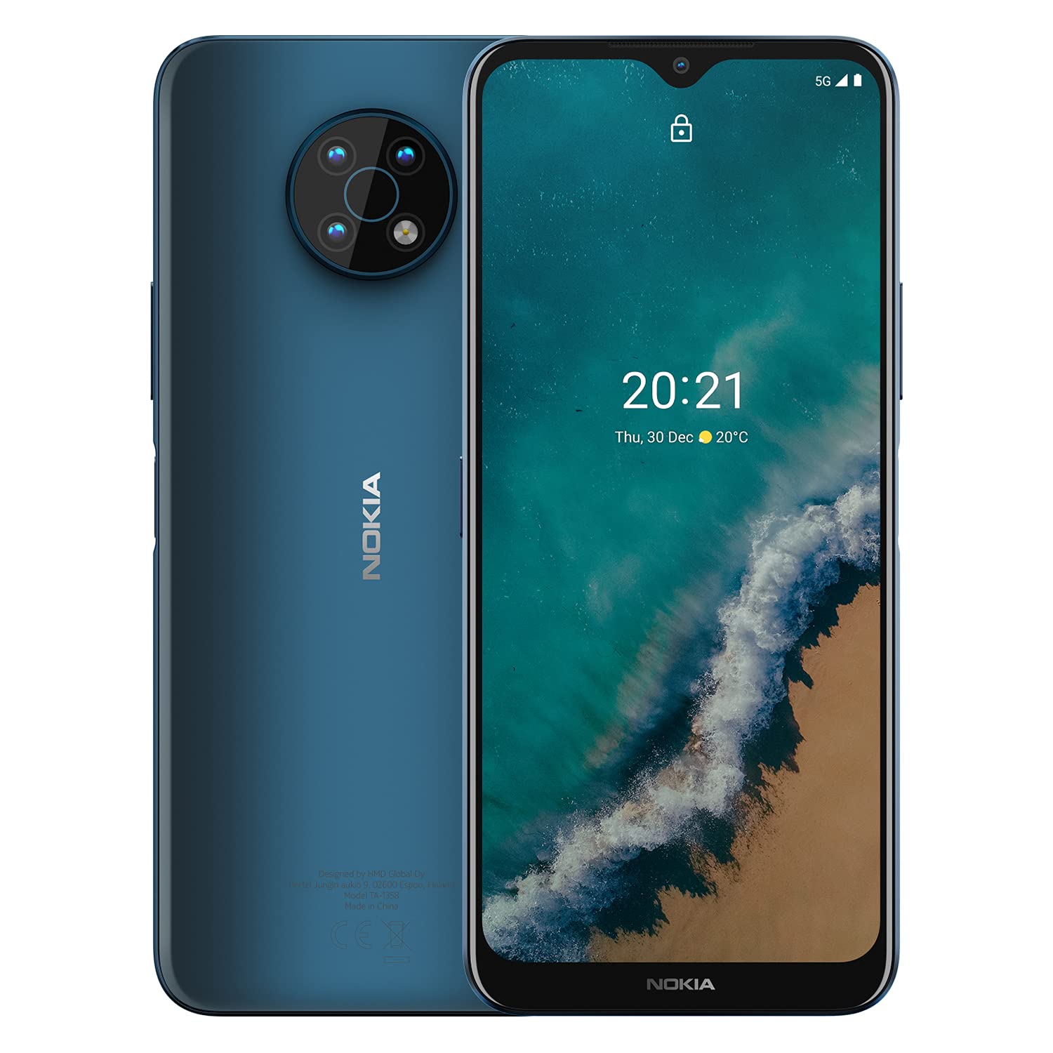 Nokia G50 5G | Android 11 | Unlocked Smartphone | Us Version | 4/128Gb | 6.82 Inch Screen | 48Mp Triple Camera | Ocean Blue