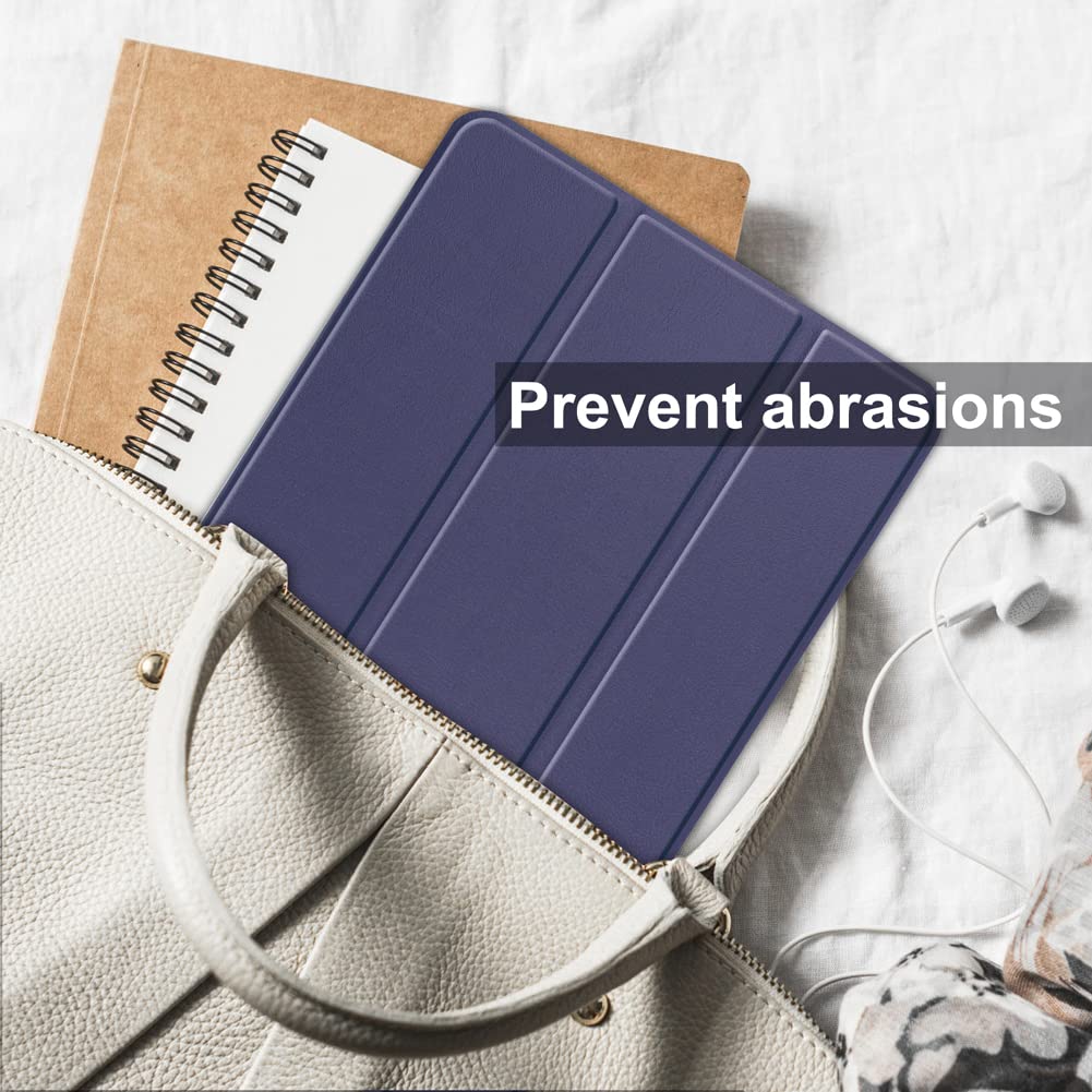 Kepuch Custer Case For Blackview Oscal Pad 10,Ultra Thin Pu Leather Hard Shell Cover For Blackview Oscal Pad 10   Blue