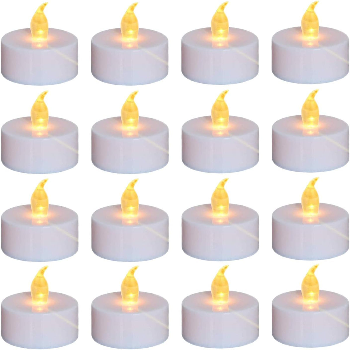 Tea Lights, 200Pack Flameless Led Tea Lights Candles, Flickering Warmyellow, 200 Hours Battery-Powered Tea Light, Ideal Party, W