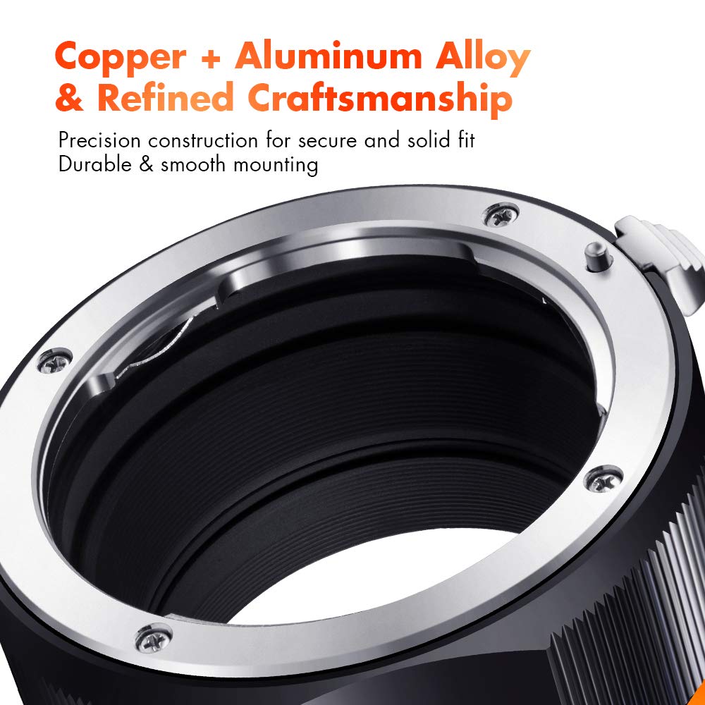 K&F Concept Lens Mount Adapter Compatible For Pk K Mount Lens To Nex E Mount Camera Body With Matting Varnish Design