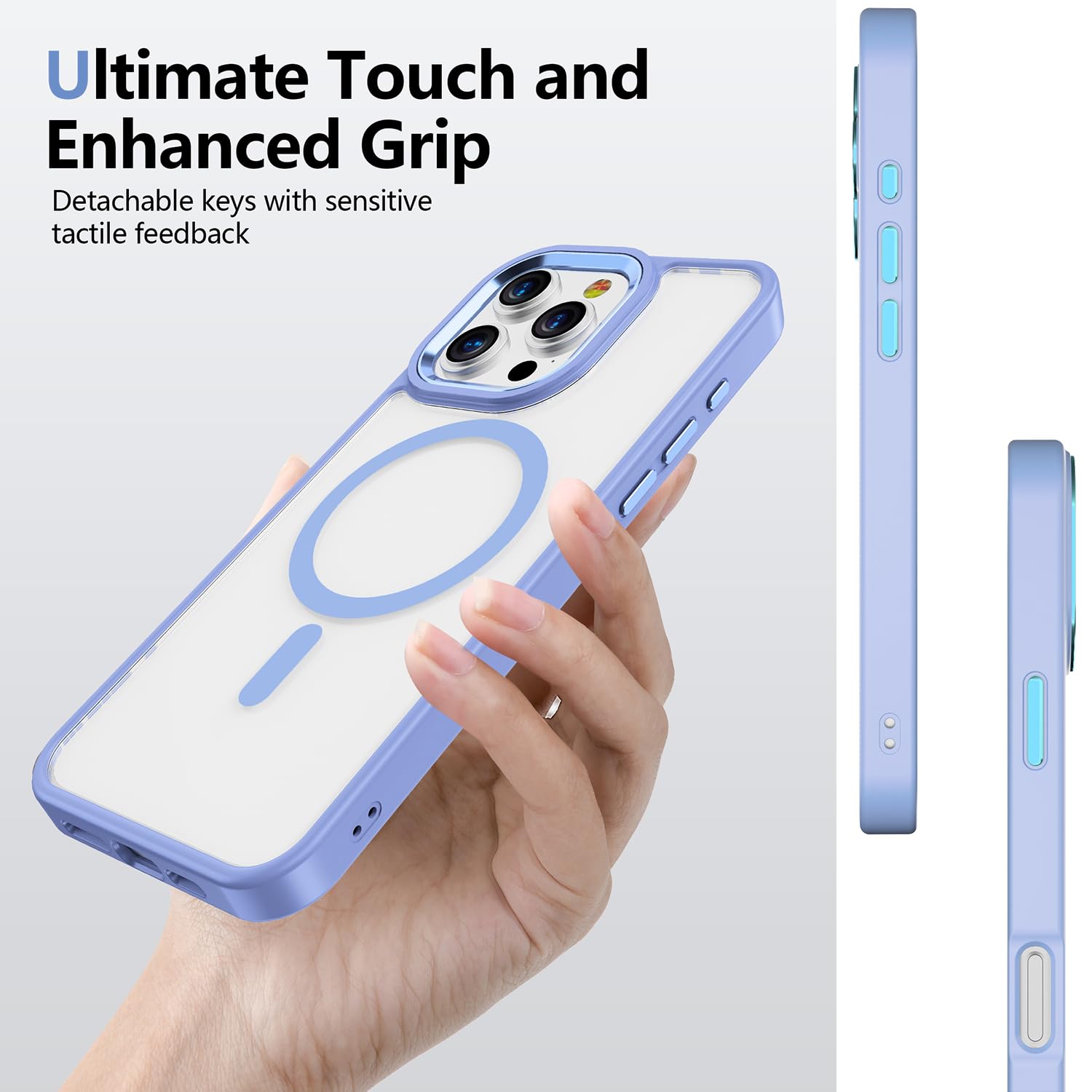 Pinlisheng 2024 Magnetic For Iphone 16 Pro Case [Anti Yellowing] [Military Grade Protection] Shockproof Clear Hard Back Slim Cas