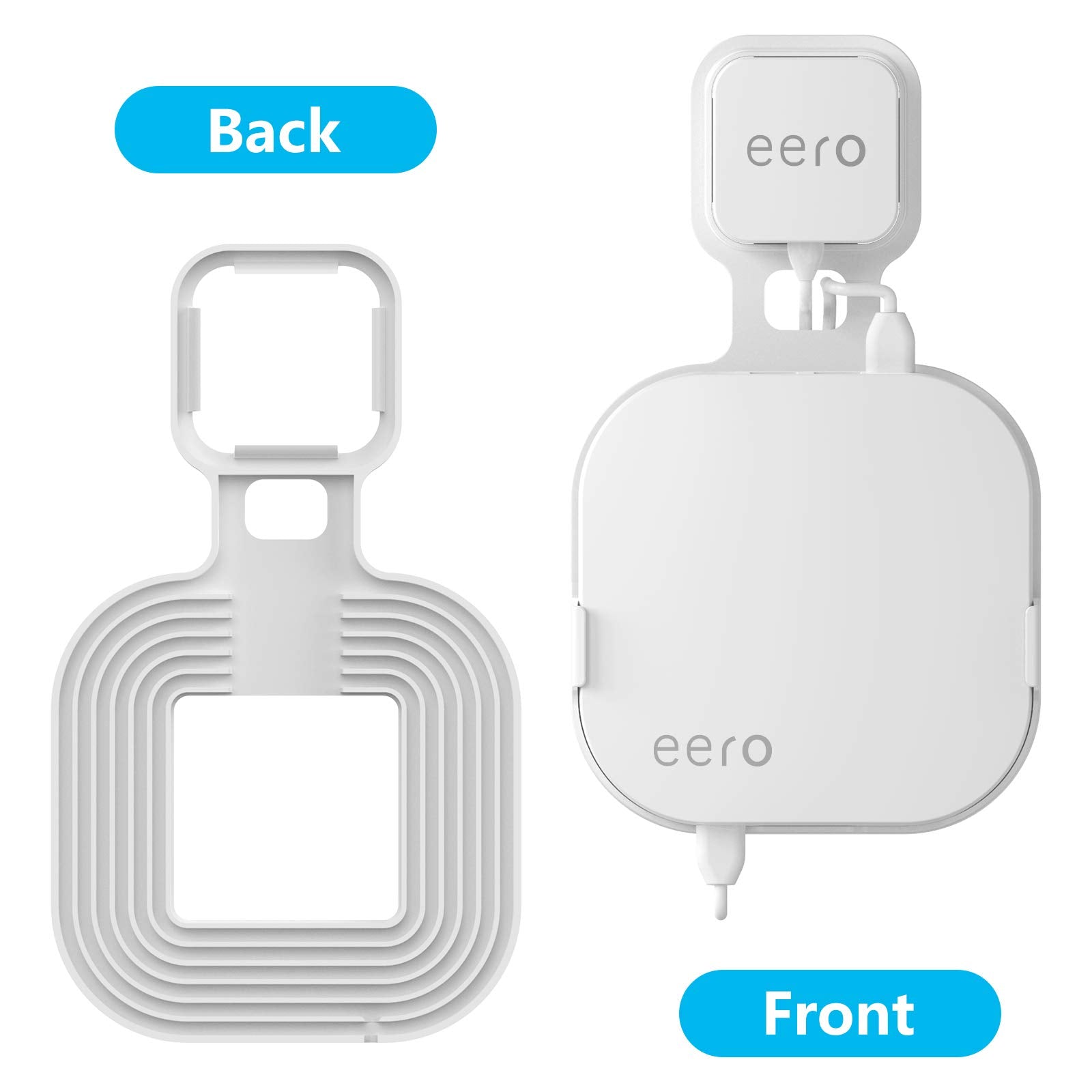 Wall Mount Holder For Eero Pro Home Wifi System Simple And Sturdy Wall Mount Holder Stand Bracket (Not For Eero 6 Or Eero Pro 6), Without Messy Wires (White(3 Pack))
