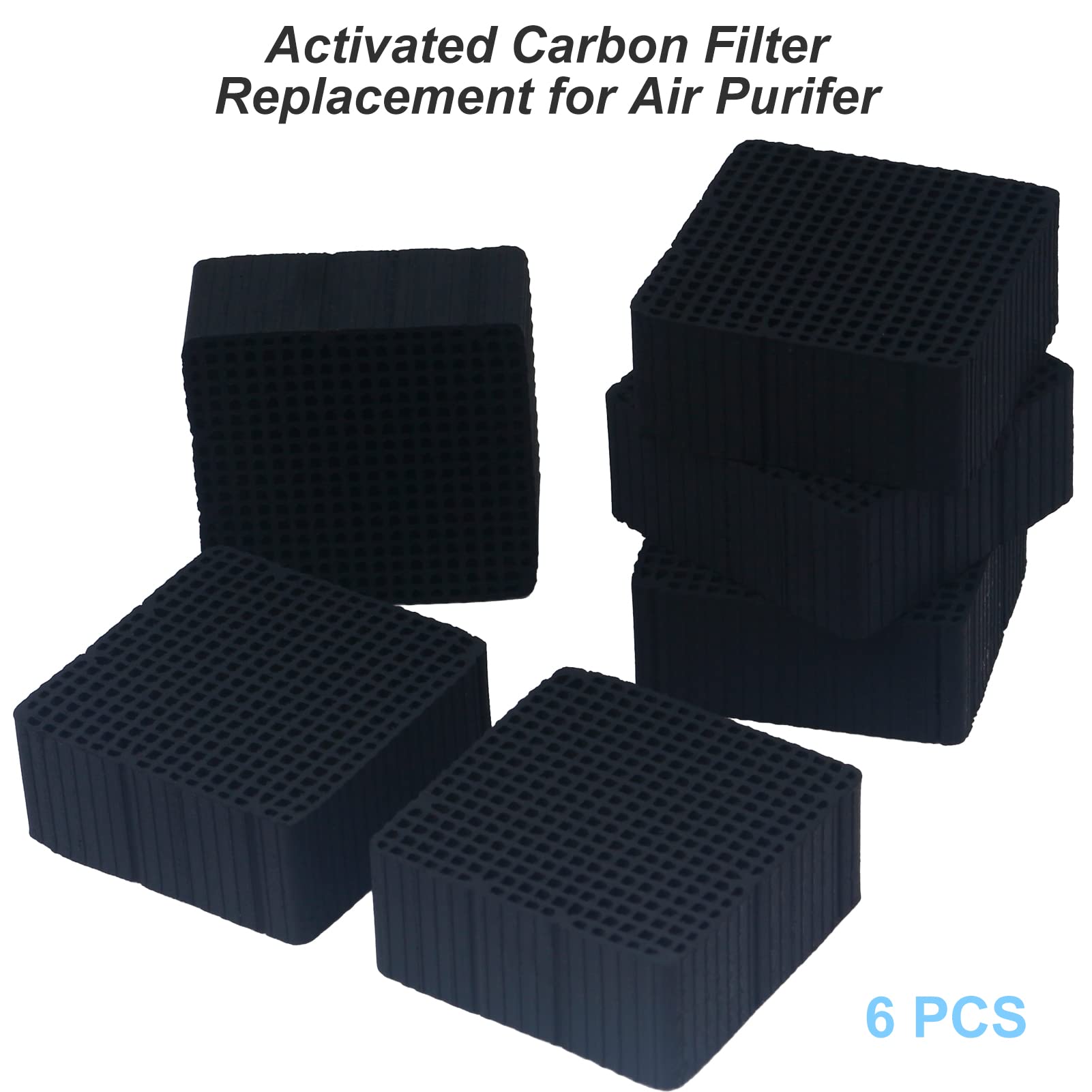 Enomaker Replacement Carbon Filters Activated Charcoal Block Parts Air Purifier Charcoal Cube Ultra Absorption Honeycomb For Ele