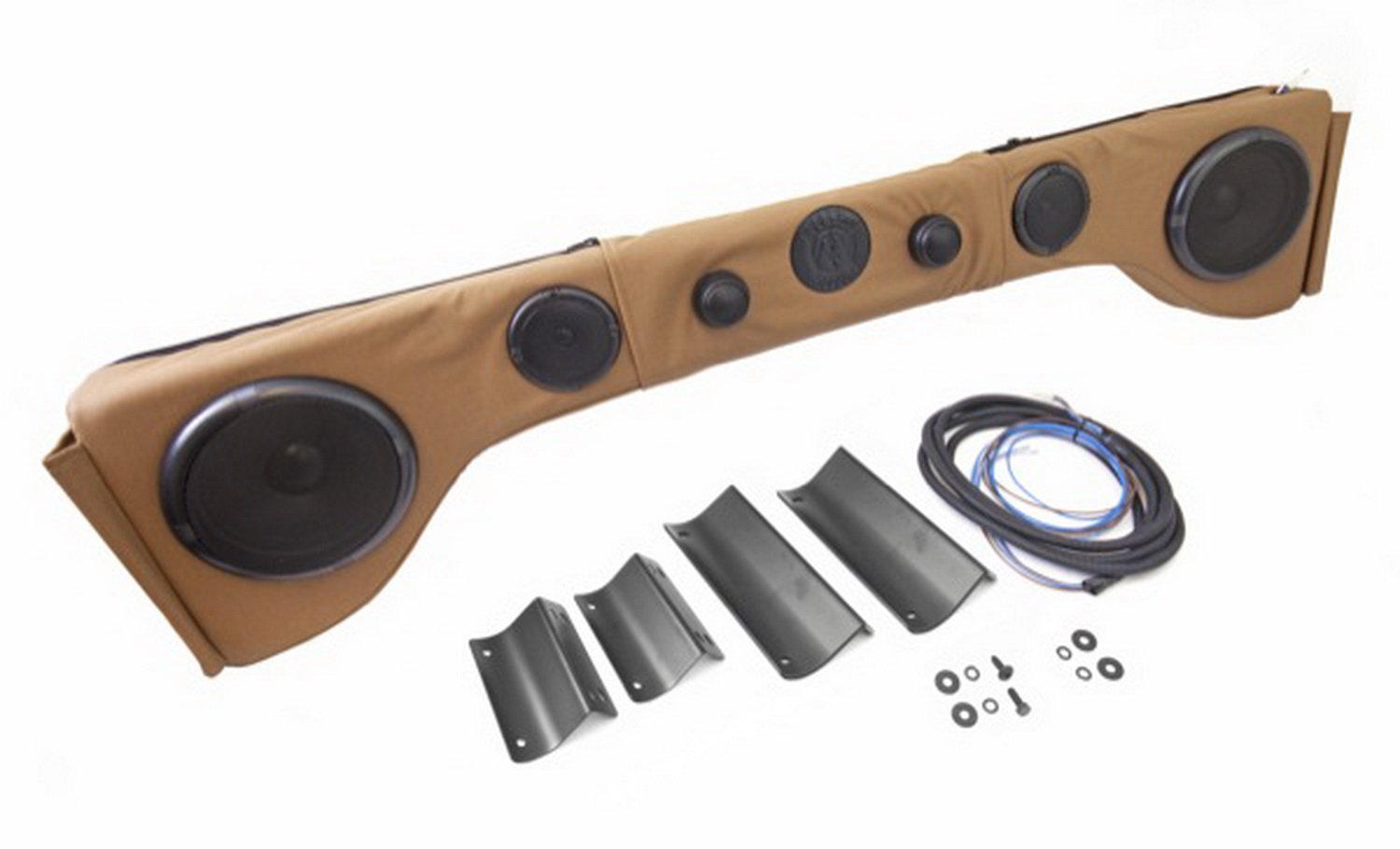 Rugged Ridge 13006.47 6 Speaker Upholstered Spice Sound Bar for Jeep