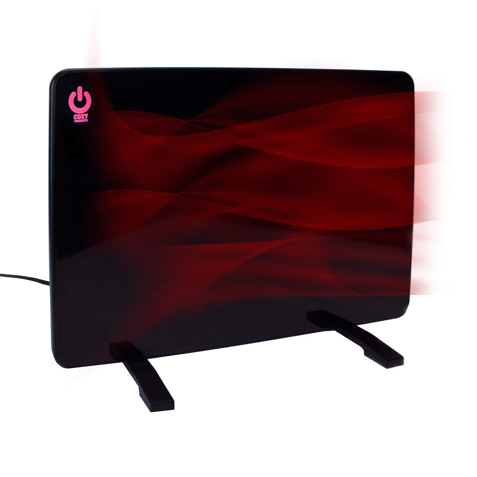 Cozy Products New And Improved Cozy Legs, Flat Panel Space Heater For Home And Office, Portable Heater With Built In Thermostat,
