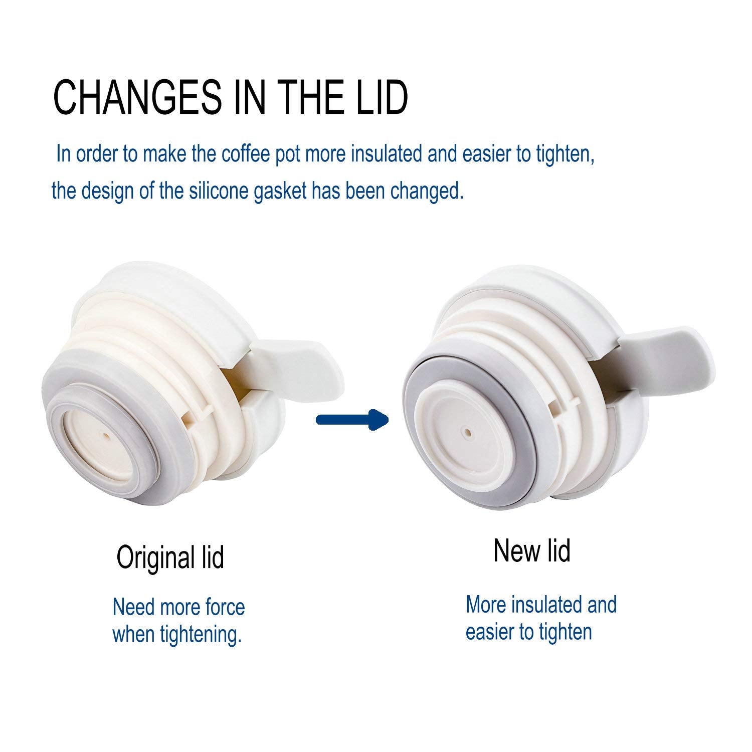 Gint 51 Oz Stainless Steel Thermal Coffee Carafe, Double Walled Vacuum Thermos, 12 Hour Heat Retention, 1.5 Liter Tea, Water, An