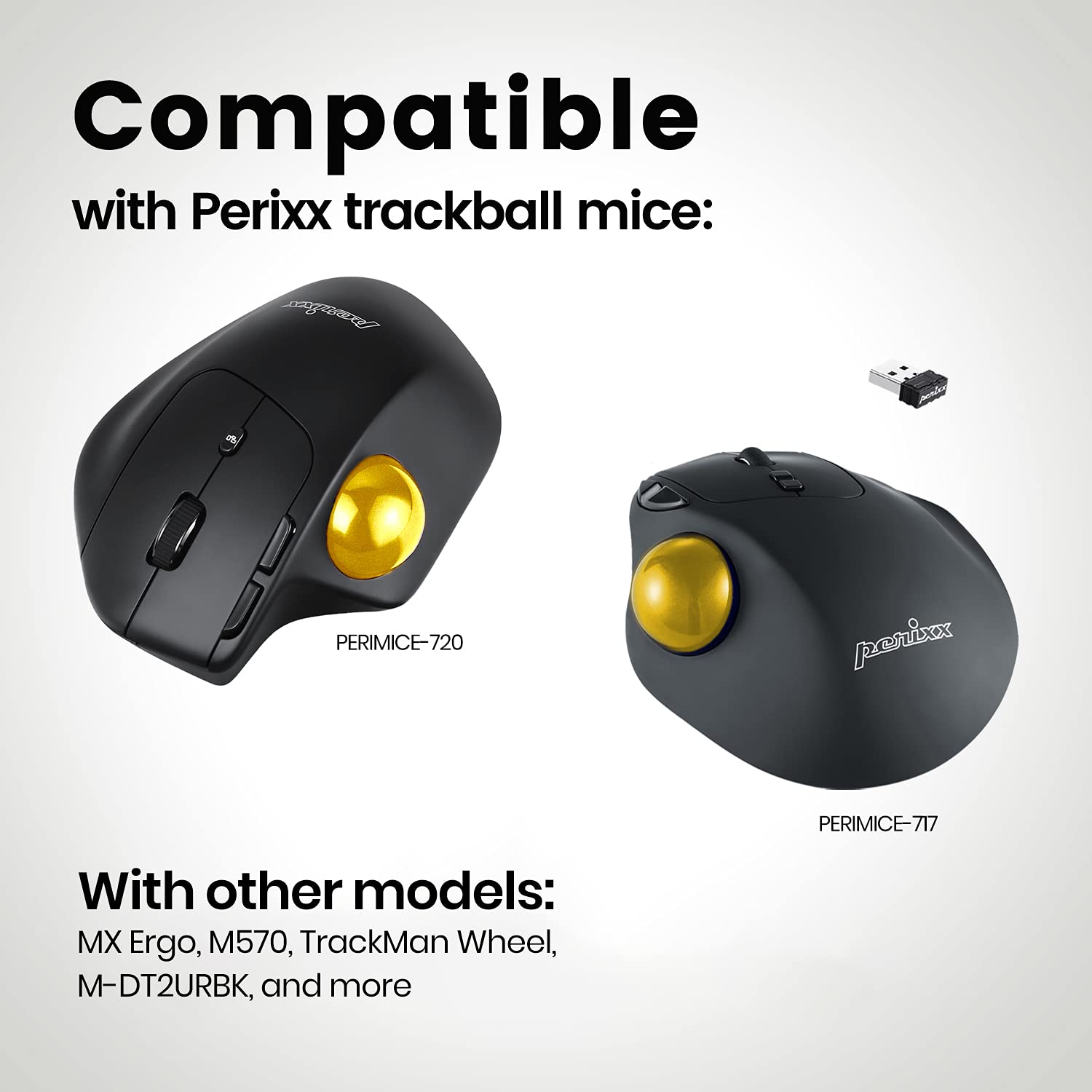 Perixx Peripro 303 Ggo 1.34 Inches Trackball   Replacement Ball For M570, Perimice 517/520/717/720, And Other Compatible Trackba