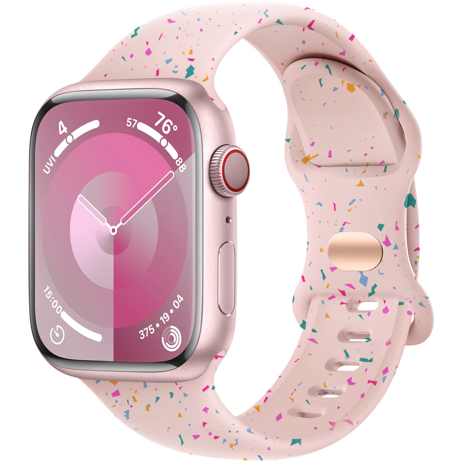 Daqin Compatible With Apple Watch Band 45Mm 46Mm 44Mm 42Mm 49Mm 41Mm 40Mm 38Mm Women Men, Soft Silicone Waterproof Replacement S