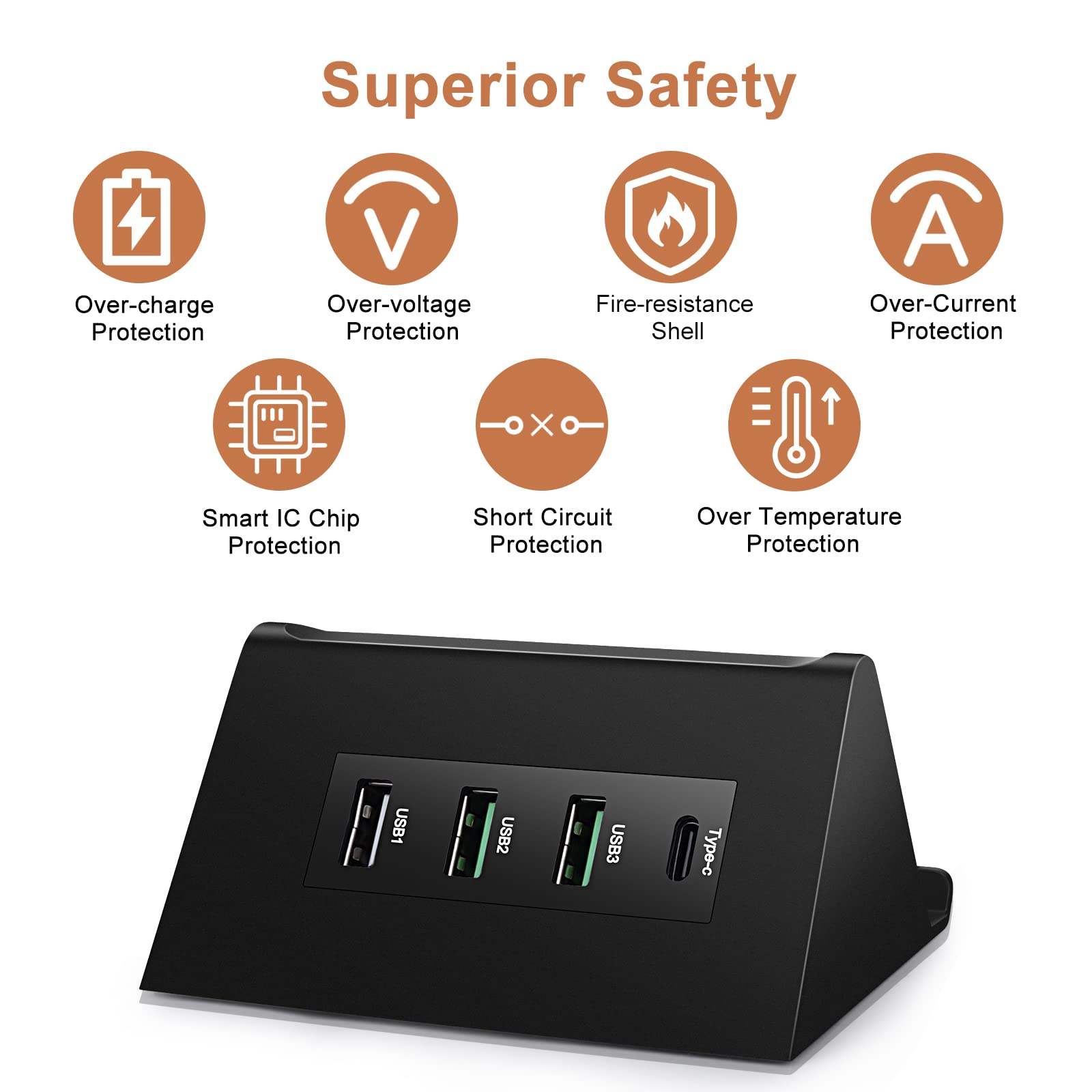 Dc 12V 24V To 5V Usb Step Down Converter 68W 12V To Usb Multi Port Power Adapter Charger For Iphone Android Samsung And Tablet C