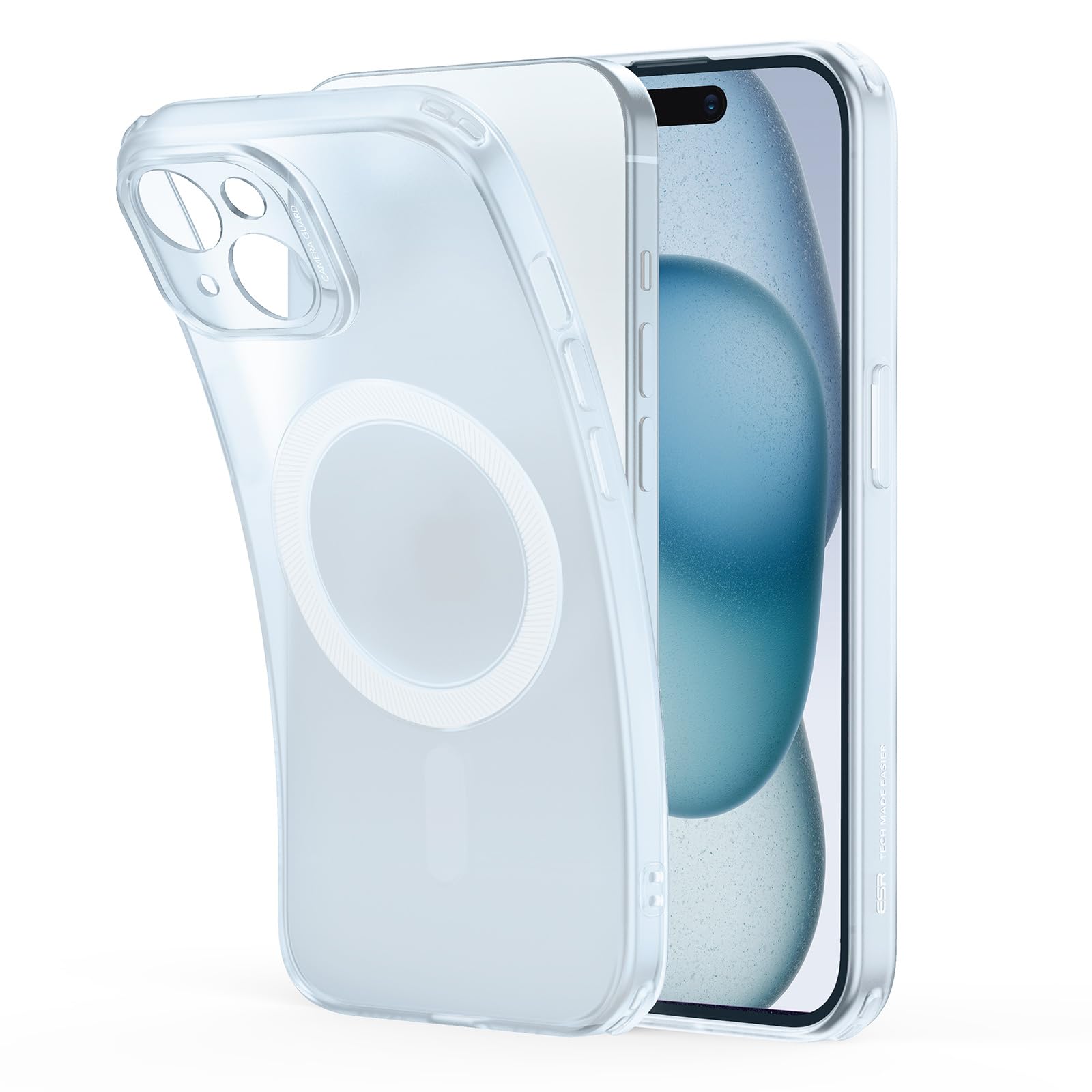 ESR for iPhone 15 Case, Compatible with MagSafe, Military-Grade Protection, Resists Yellowing and Scratches, Magnetic Phone Case