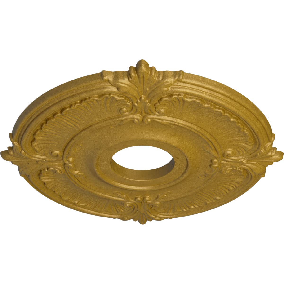 Ekena Millwork Cm18Atpgs Attica Ceiling Medallion, 18''Od X 4''Id X 5/8''P (Fits Canopies Up To 5''), Hand Painted Pharaohs Gold