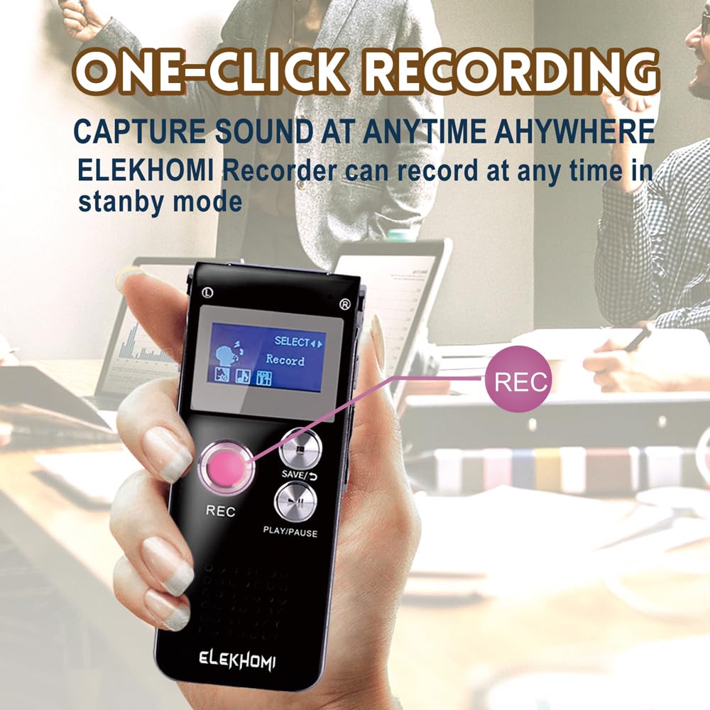 32Gb Digital Voice Recorder   Voice Activated Recorder With Playback Upgraded Portable Tape Recorder For Lectures, Meetings, Int