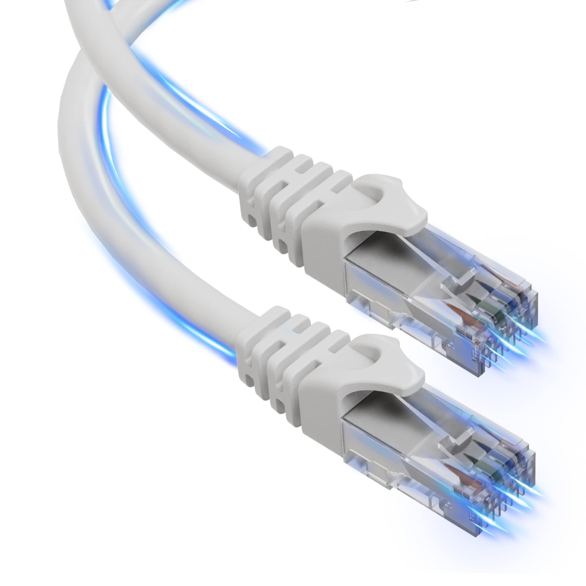 Ultra Clarity Cables Cat 6 Ethernet Cable 50 Ft, Outdoor&Indoor 10Gbps Ethernet Cable, High Speed Cat6 Cable Rj45 Lan Internet C